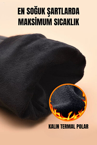 sebura Men's Luxury Winter Thermal Inner Fleece Leather Gloves