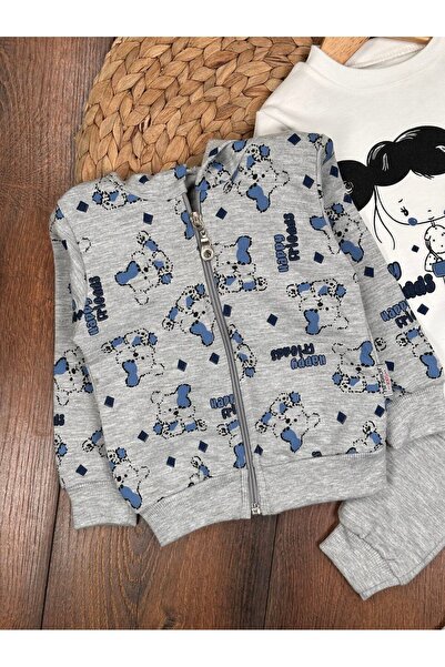 Kids Kingdom 3-Piece Baby Girl Set with Cotton Cardigan