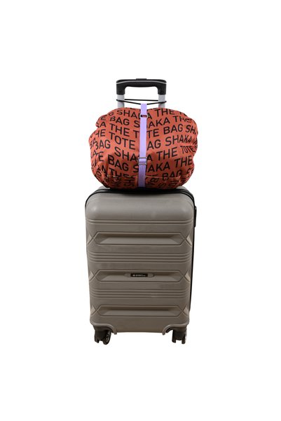 X-Perk Suitcase Luggage Carry Strap Baggage Suitcase Belt Attach to Suitcase Bag Attachment Bag Binding Adjustable Buckle Purple