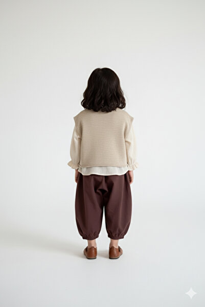 SONGÜLBERİK Girl's Korean Style 4-Piece Special Design Set