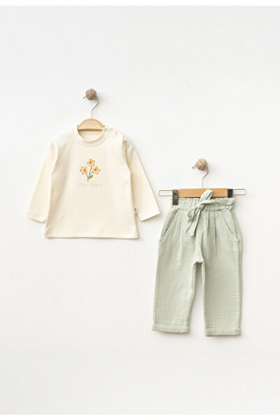 Tly Home Textiles 100% Cotton Muslin 3-Piece Muslin Baby Set |   Jacket, Pants, and Cotton T-Shirt |   6-24 Months