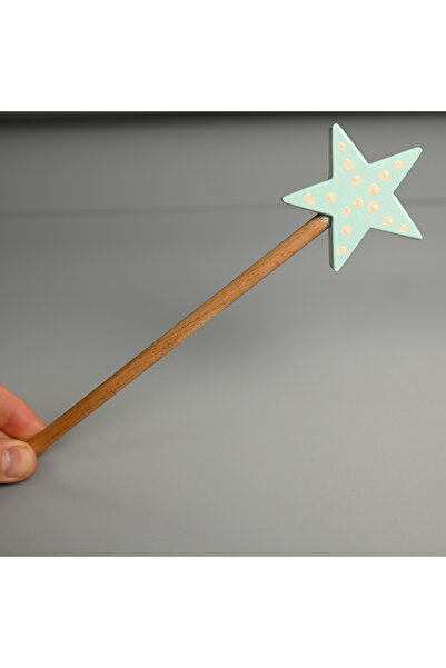 Zyt Tasarım ديكور لعبة خشبية على شكل عصا نجمة خرافية