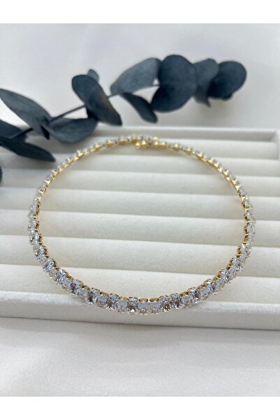 Tudivanyu Aksesuar Su Yolu Şık Özel Gün Düğün Kına Nişan Choker Kadın Kolye