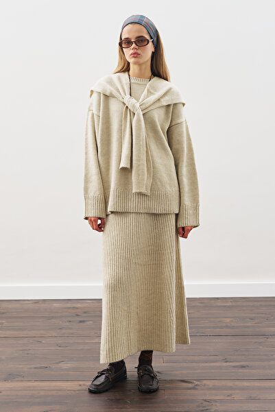 Manuka Triko Flawed Skirt Beige