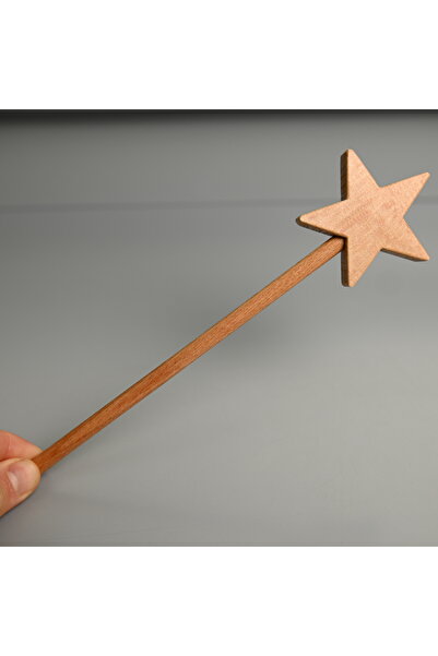 Zyt Tasarım ديكور لعبة خشبية على شكل عصا نجمة خرافية