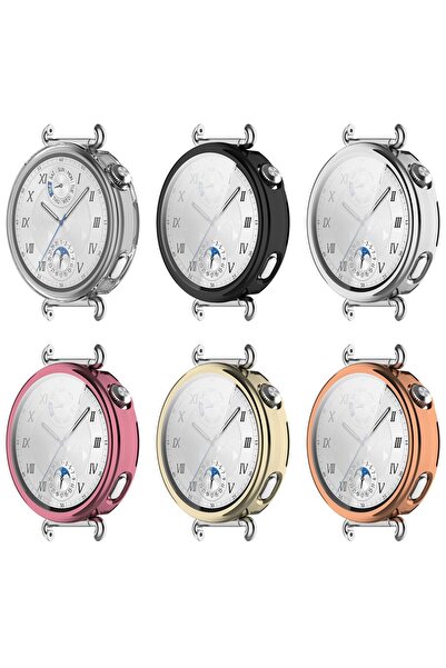 bbtech For Huawei Watch Gt 6 41mm Tpu Silicone Case and Screen Protector 360 Full Protection Gt6 Case Protector