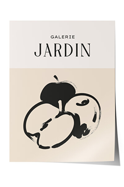 Zestia Plakat bez okvira, Galerie Jardin - Skica jabuke, poster za dekoraciju...