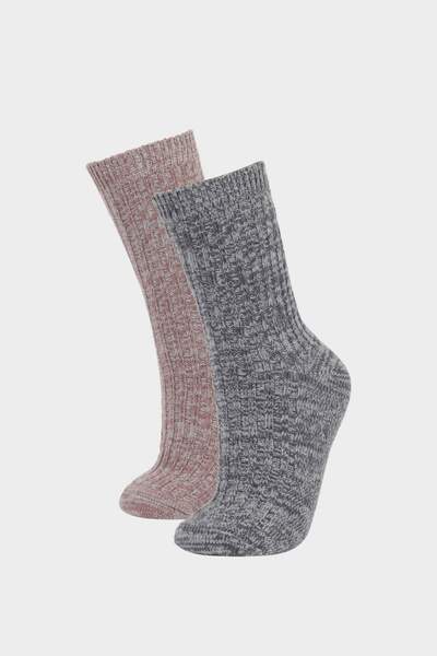 DeFacto Kadın 2li Kışlık Çorap F8880AXNS