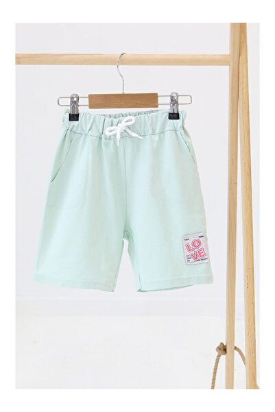 LC Waikiki Kız Çocuk Mint Baskılı Şort - 27332