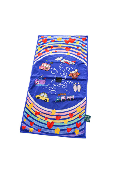 nooraliya Kids Prayer Mat - Hajj Journey, German Velvet, Eco-Friendly, Ages 3-12