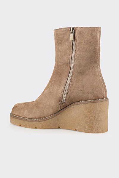 Elle Shoes Vizon Deri Kadın Günlük Bot