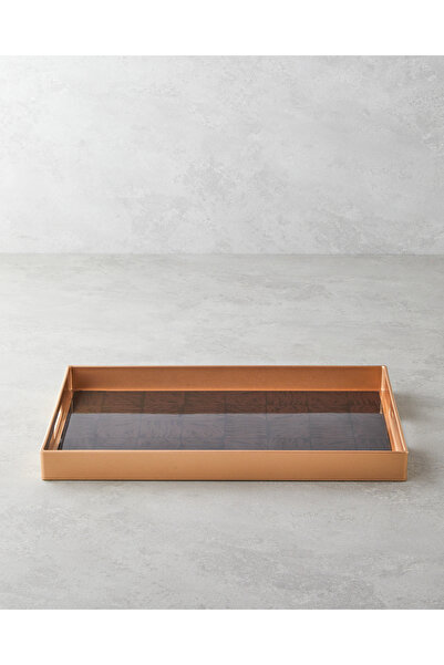 English Home Terra PP Tepsi 40x26 cm Kahve – Gold