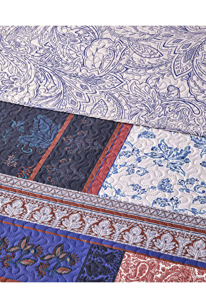 English Home Flora Drape Tek Kişilik Çok Amaçlı Örtü 160x220 cm Yeşil