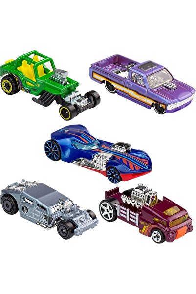 HOT WHEELS Basic 5-Car Pack (DJG23) - Multi-Color