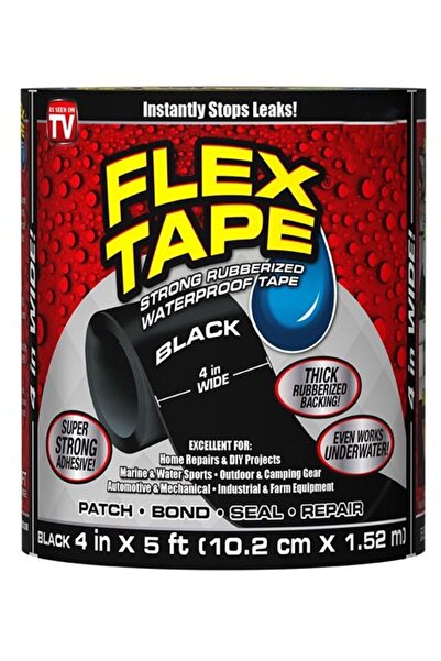 Twinkle Mart شريط مطاطي قوي مقاوم للماء من فليكس سيل ماكس، أسود
