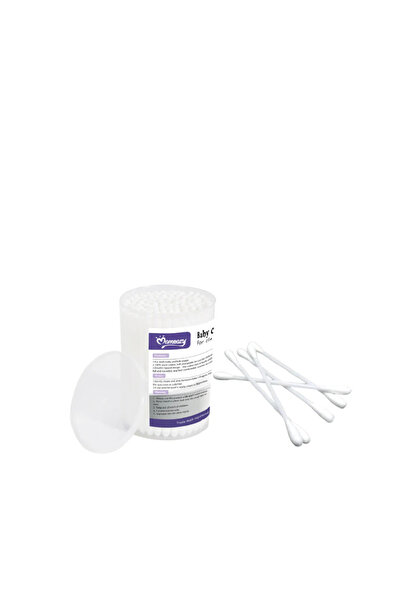 Momeasy 100pcs Plastic Cotton Buds For Cleaning Delicate Areas