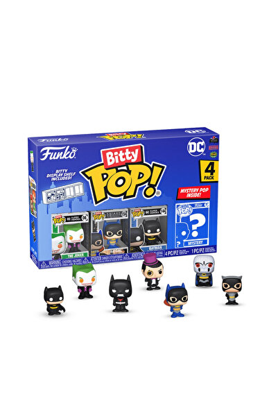 Funko Bitty POP! DC Comics 4-Figure Pack (Joker, Batgirl, Batman + Mystery)