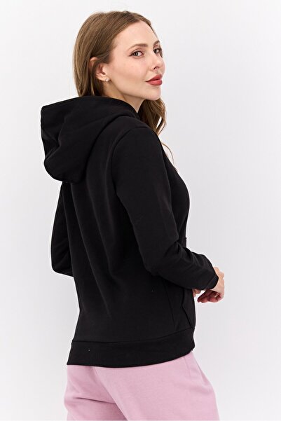 Puma Women Sportswear Fit Brand Logo Training Hoodie, Black