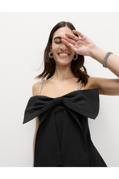 Marks & Spencer Fiyonk Detaylı Mini Elbise