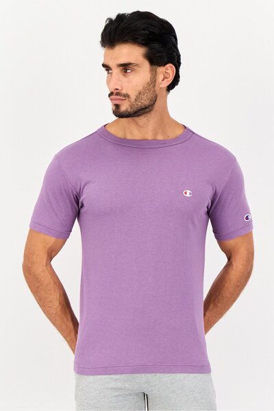 Champion Men Sportswear Fit Short Sleeve Outdoor T-Shirt, Purple