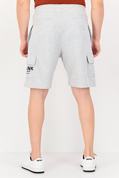 BLANK ESSENTIALS Men Brand Logo Cargo Shorts, Grey