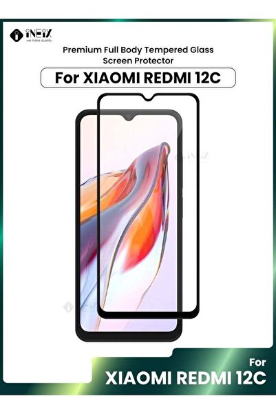 ineix واقي شاشة كامل من الحافة إلى الحافة لهاتف Xiaomi mi 12c
