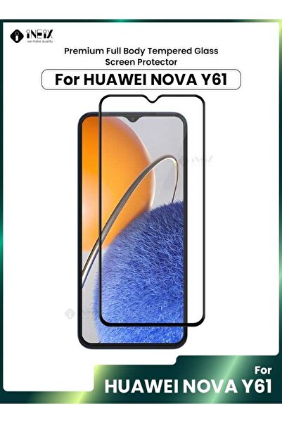 ineix واقي شاشة زجاجي ممتاز بغطاء كامل من تيمبي لهاتف هواوي نوفا Y61