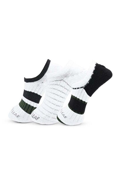 White Leaf 3 Pairs No-Show Men's Cotton Low Cut Ankle Socks Black & White) - ...