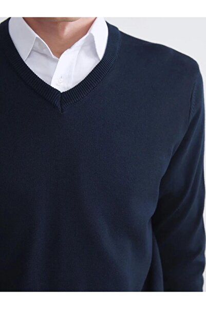 LC Waikiki Ανδρικό πλεκτό πουλόβερ με λαιμόκοψη σε σχήμα V (W5)