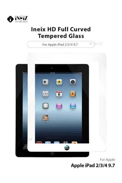 ineix واقي شاشة كامل من الحافة إلى الحافة لجهاز Apple iPad 234 9.7