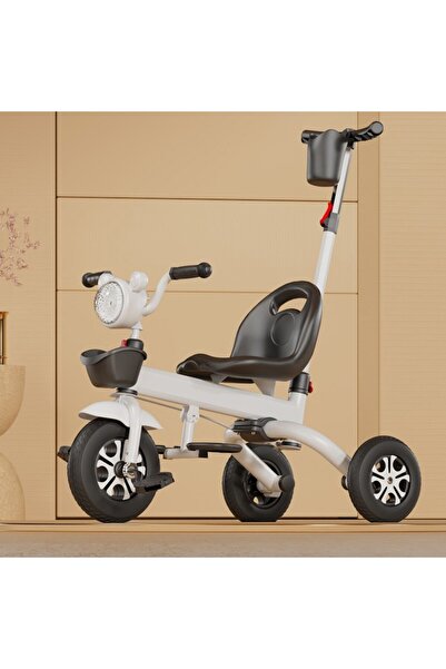 Flippy Multifunctional Tricycle for Children, Flippy, Basket Lights and Music, 80 x 60 x 53 cm, Black and White