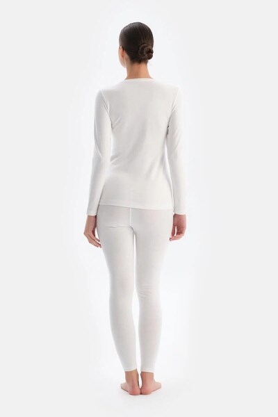 Dagi Ecru Women's Thermal Long Sleeve Top 502