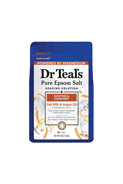 Dr Teals محلول نقع ملح إبسوم النقي من دكتور تيلز، 1.36 كجم، لتهدئة وراحة الجسم
