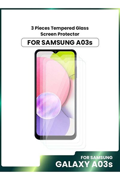 ineix واقي شاشة زجاجي من تيمبي، 3 قطع، لهاتف سامسونج جالاكسي A03s