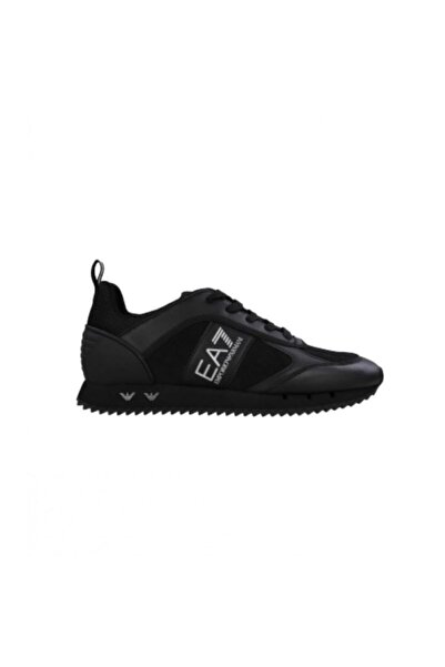 EA7 Pantofi sport BLACK&WHITE SUIEDE
