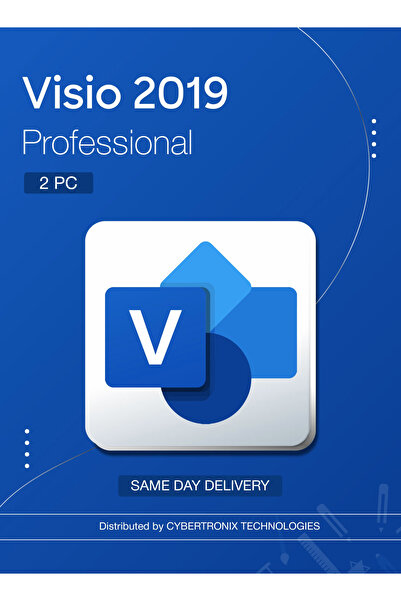 MICROSOFT Visio 2019 Professional 2PC | Digital License | SAME DAY DELIVERY