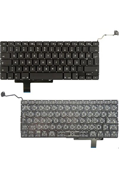 GeniusTech Apple Macbook Pro A1297 Z0G5Q Z0GP0016D Z0GWQ Z0M3Q Z0NGQ Uyumlu Klavye Tuş Takımı Siyah Türkçe
