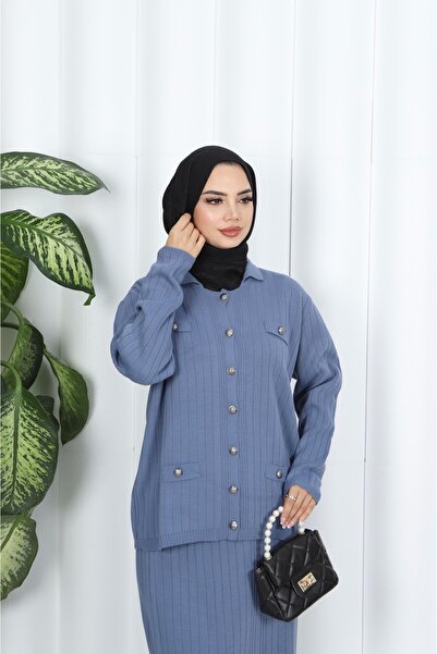 NİSUM MODA Pocket Detail Skirt Kit Set