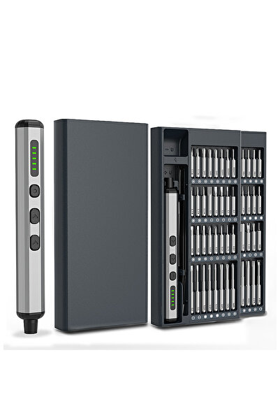 ET-LIFE Mini Electric Screwdriver 3.7V,Cordless Screwdriver Set,68-in-1,for Car Electronics Laptops Clocks