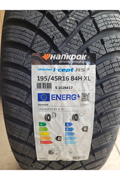 Hankook 195/45R16 Winter I-cept RS3 W462 84H XL Set Olarak(4 ADET) 2025 Üretim*