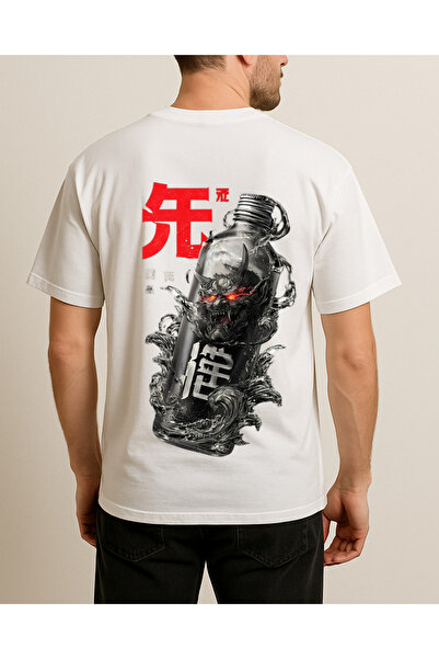 Ebiidesign The Devil in the Bottle Printed T-Shirt