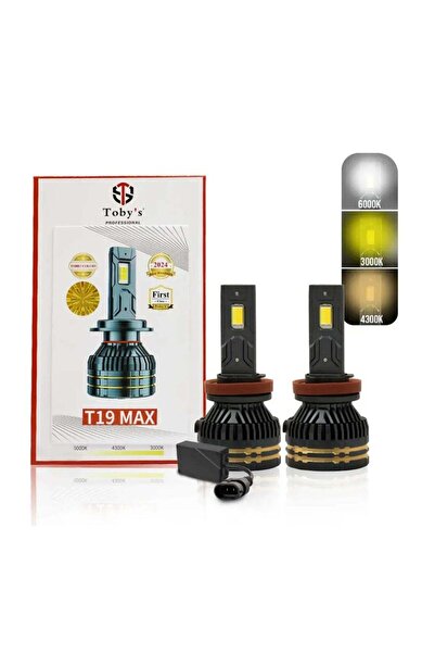 TOBYS Toby's T19 Max LED Headlight 65W 3-Color Change (6000K/3000K/4300K) - T...