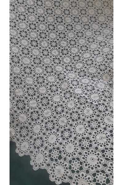 Papatyam مفرش طاولة 160*160 // مصنوع من خيوط القطن / كروشيه / عتيق / يدوي الصنع / دانتيل