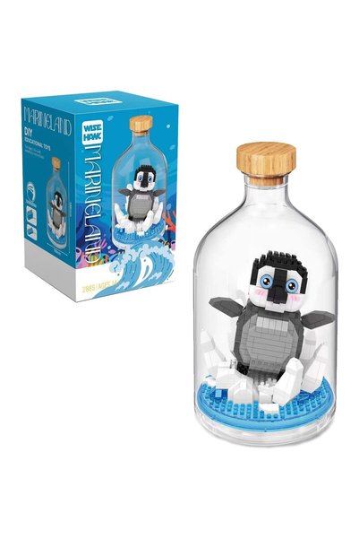 SELEXMO Set de Construit în Sticlă Decorativă, selexmo, Model Pinguin, 553 Pi...