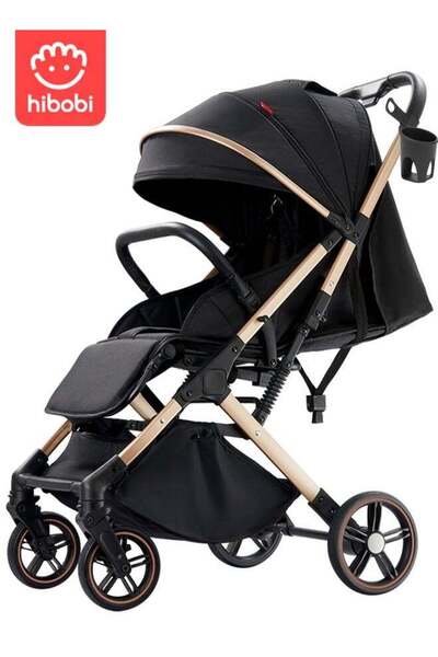 hibobi عربة أطفال خفيفة الوزن للسفر مع حامل أكواب، مناسبة للأعمار من 0 إلى 6 ...