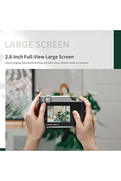HPRT Z3 Instant Print Camera – 2.8" Screen, Thermal Dye Sublimation, Bluetooth 5.2, HeyPhoto App,