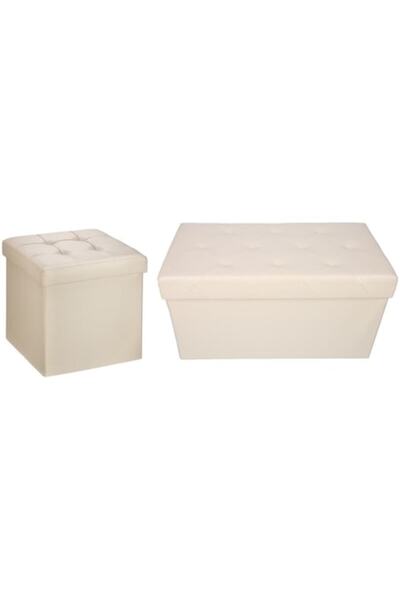 Sultan Set Folding stool with storage space, weight supported 150 kg, 76X38X38 cm, 38X38X38Cm