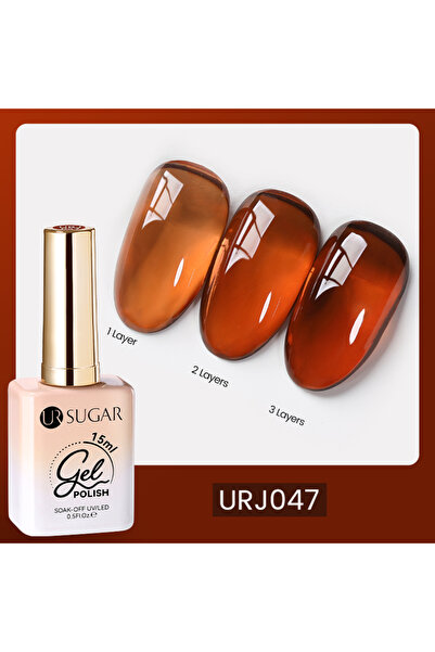 Born Pretty Ursugar Transparan Amber Vitray Uv Led Kalıcı Oje 15 ml URJ047