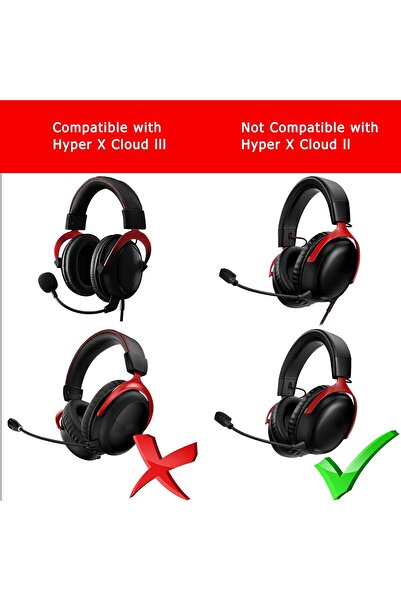 Generic ميكروفون ألعاب بديل قابل للفصل ومضاد للضوضاء من Musylonz لـ HyperX Cloud II