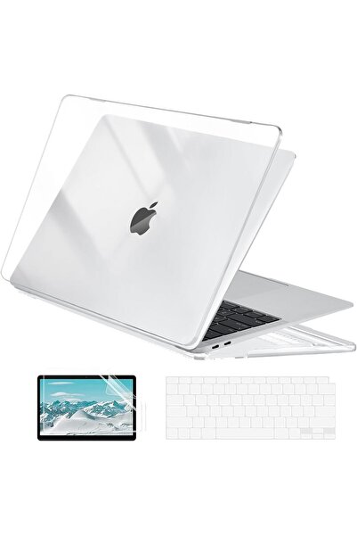EooCoo Hard Case for MacBook Air 13-inch M1 (A2337/A2179/A1932) Retina Touch ID - Clear